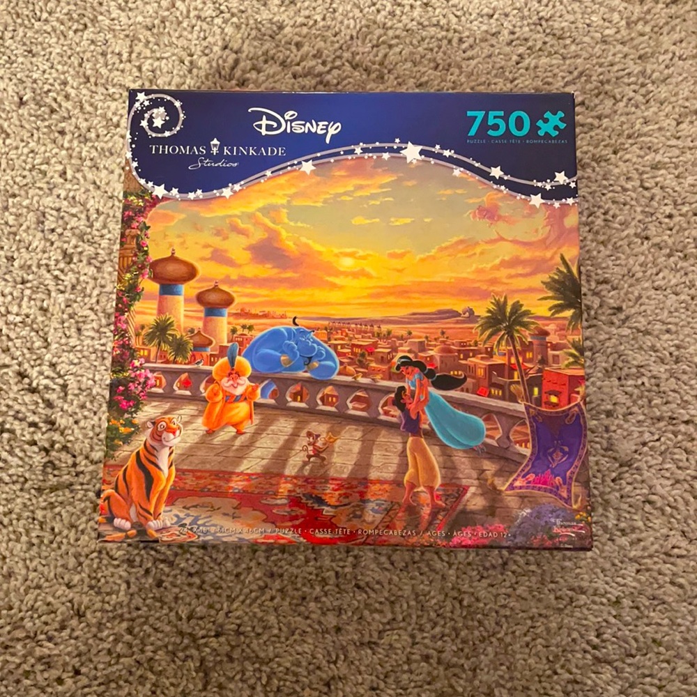 Disney Thomas Kinkade Aladdin 750 piece puzzle